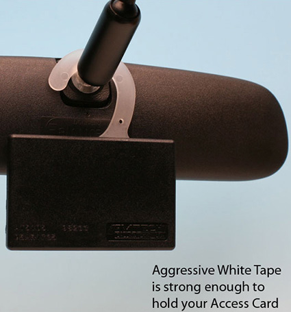 Adhesive Hanger w-access card front Adhesive Hanger w-access card front