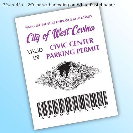 Printed Insert - Custom - 3"w x 4"h - 2Color w/ barcoding on White Pastel paper Printed Insert - Custom - 3"w x 4"h - 2Color w/ barcoding on White Pastel paper