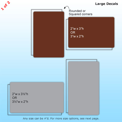 EconoQuick Decals - Large sizes 1 of 2 EconoQuick Decals - Large sizes 1 of 2