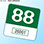 EconoQuick Decals - 3"w x 3"h w/ 1 color: Green & ½" #. White Poly - face adhesive EconoQuick Decals - 3"w x 3"h w/ 1 color: Green & ½" #. White Poly - face adhesive