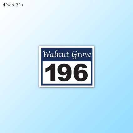 Giant Number Decals - 4"w x 3"h Giant Number Decals - 4"w x 3"h