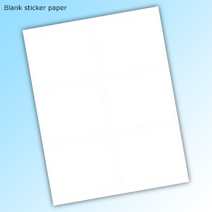 Repositionable LaserRedi Sticker - blank Repositionable LaserRedi Sticker - blank