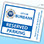 Square 2x2 w/Tab Decal - White vinyl - back adhesive Square 2x2 w/Tab Decal - White vinyl - back adhesive