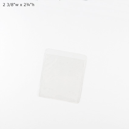 Adhesive Pockets - 2 3/8"w x 2¾"h Adhesive Pockets - 2 3/8"w x 2¾"h
