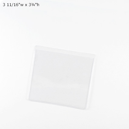 Adhesive Pockets - 3 11/16"w x 3¾"h Adhesive Pockets - 3 11/16"w x 3¾"h