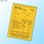 Carbon Tickets - front of Yellow envelope 3½"w x 5"h