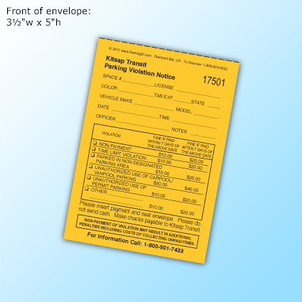 Carbon Tickets - front of Yellow envelope 3½"w x 5"h Carbon Tickets - front of Yellow envelope 3½"w x 5"h