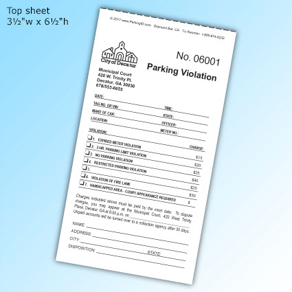 Carbon Tickets - White top sheet 3½"w x 6½"h Carbon Tickets - White top sheet 3½"w x 6½"h