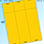 RediPerf Tickets - 3 up. Sheet - 8½"w x 11"h. Color Solar - Yellow. Ticket - 2 13/16"w x 11"h. Pack of 250.