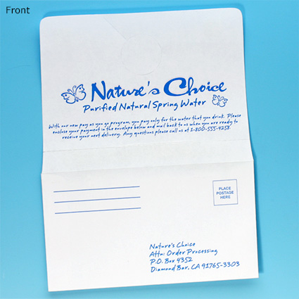 Pay Envelope w/ Hang Tag Receipt - front Pay Envelope w/ Hang Tag Receipt - front